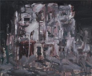 Ruin Build, oil on canvas by Guangchun Gao 