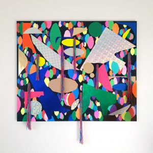 Isu Kim Berlin Kreuzberg Contemporary Art Installation Thread Painting Collage