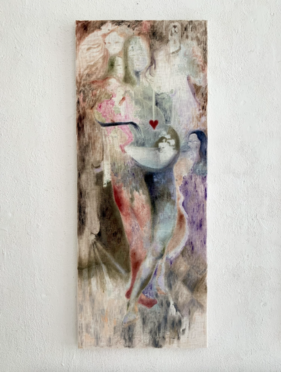 2022_camille allen_profile_Mother, oil and acrylic on linen, 40x100cm