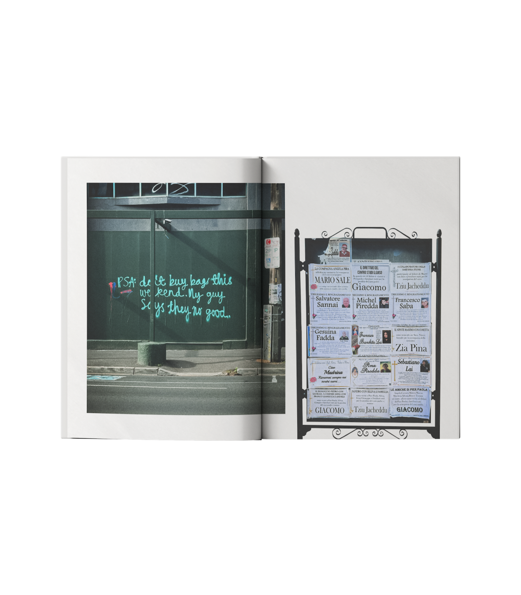 'Residue' zine layout 2