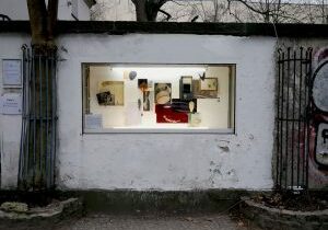 Artist Bohyeon Kim exhibits work in the Showcase Gallery outside of GlogauAIR Berlin