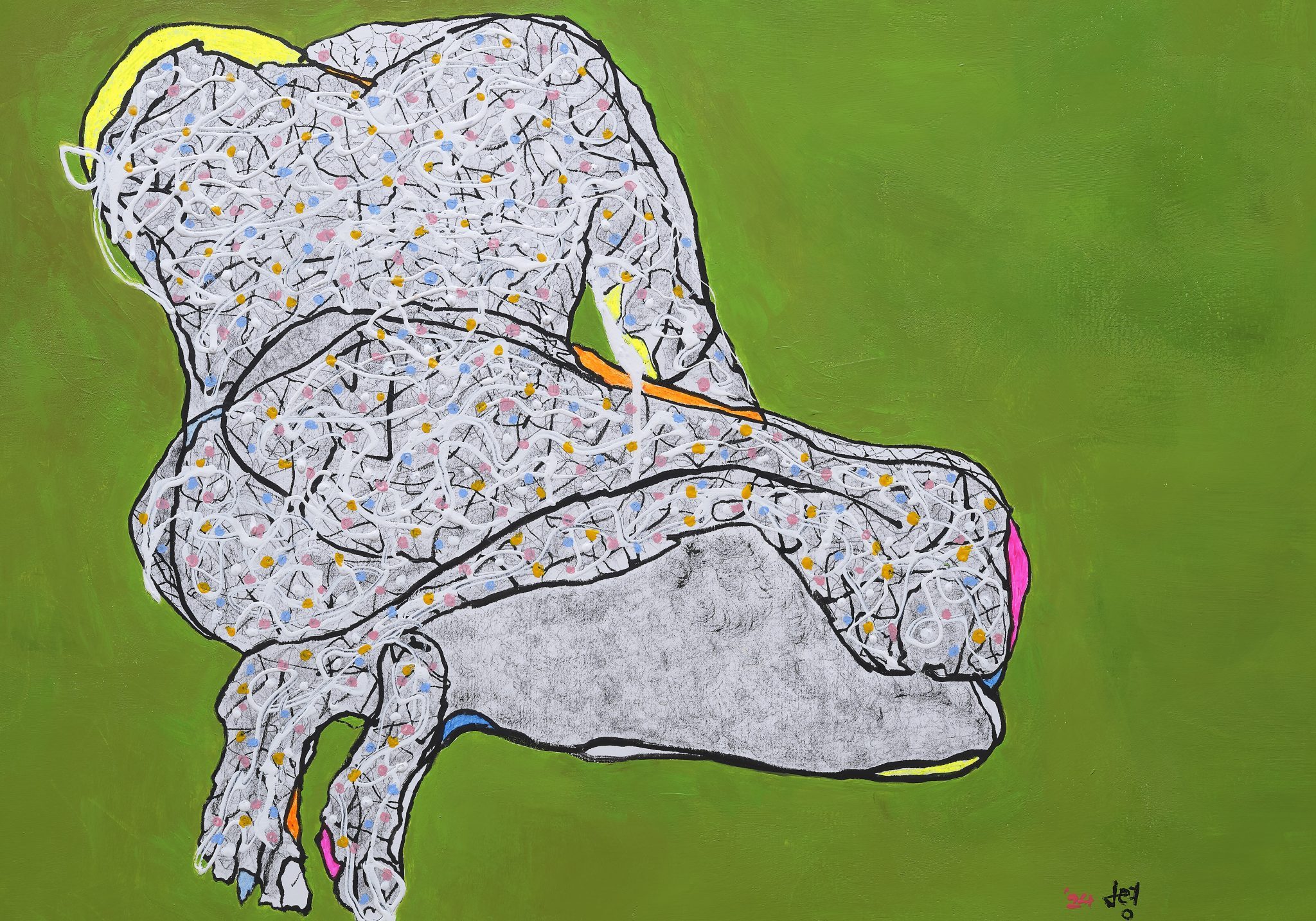 Jaye_'Life.01’ Mixed Media on Paper, 76.5×53.5㎝ - 복사본