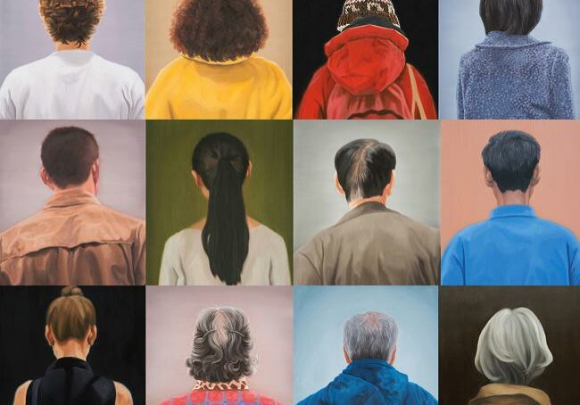 Portraits Oil on linen each 54x45.5cm, 2013-2014
by Hyoyoun Lee